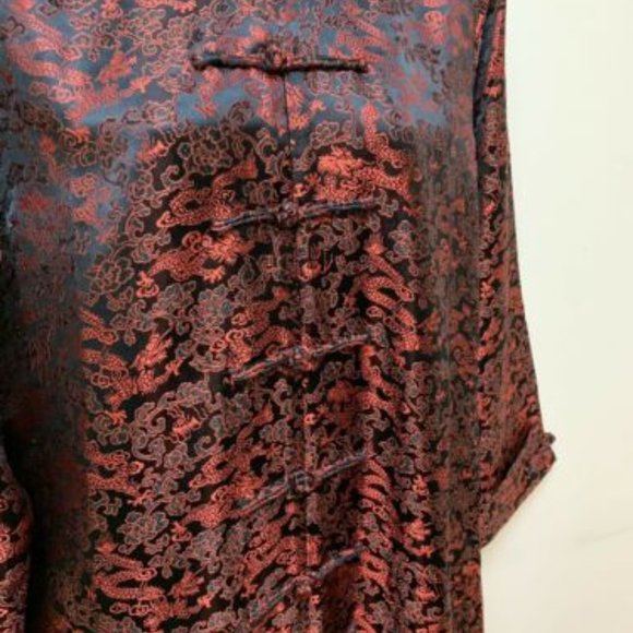 Made‎ Macau Asian Jacket Tunic Knot Buttons Dragon - Picture 5 of 10